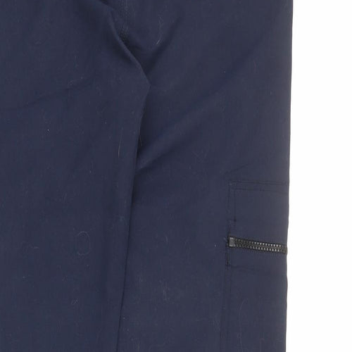 Clockhouse Womens Blue Polyester Trousers Size 8 L32 in Regular Zip
