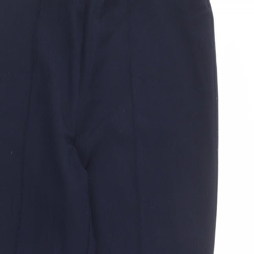 Bonmarché Womens Blue Polyester Trousers Size 16 L28 in Regular