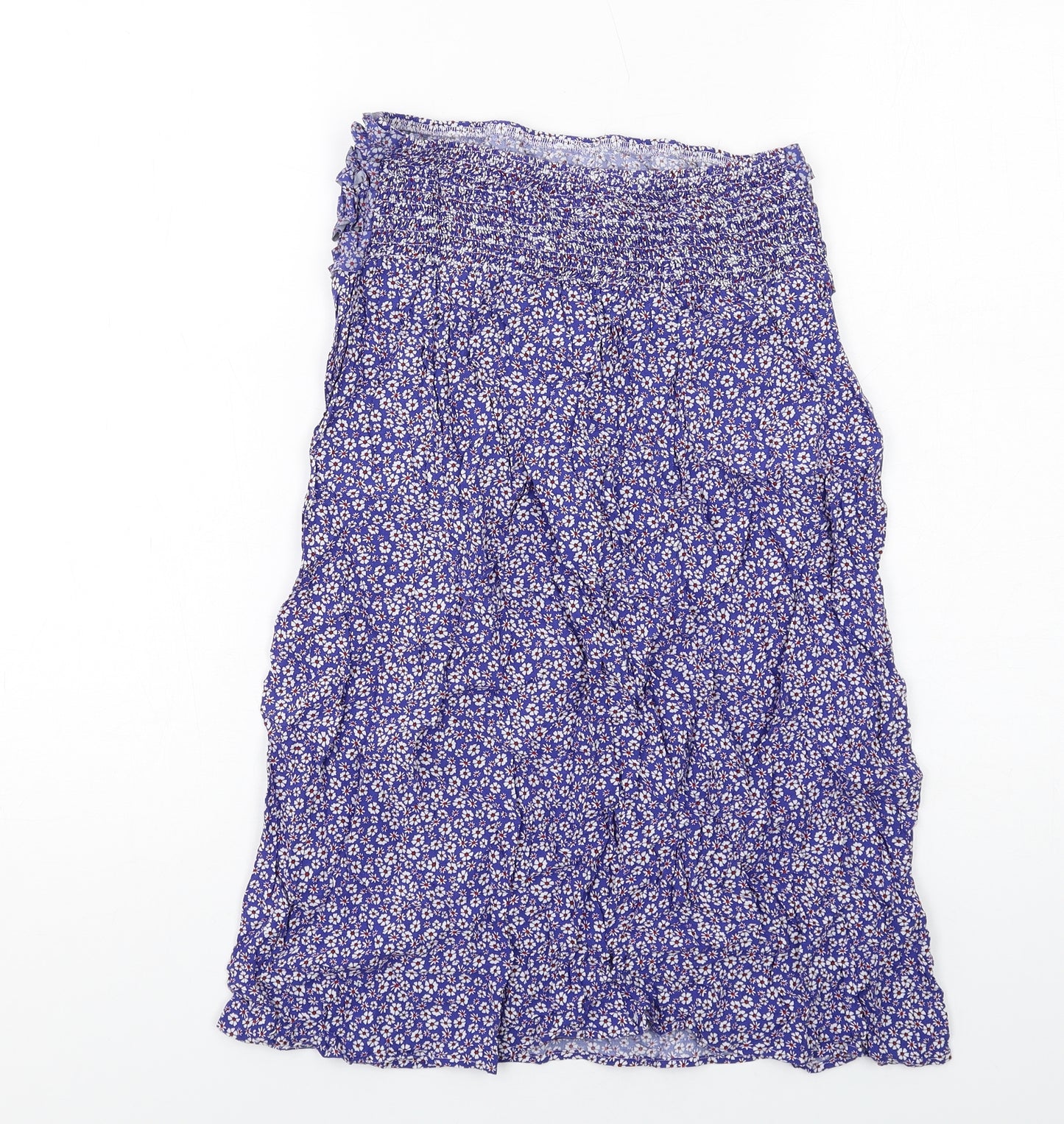 Calzedonia Womens Blue Floral Polyamide A-Line Skirt Size S