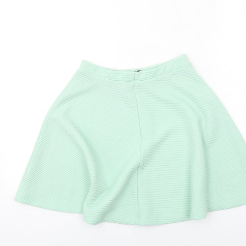 ASOS Womens Green Polyester Skater Skirt Size 8