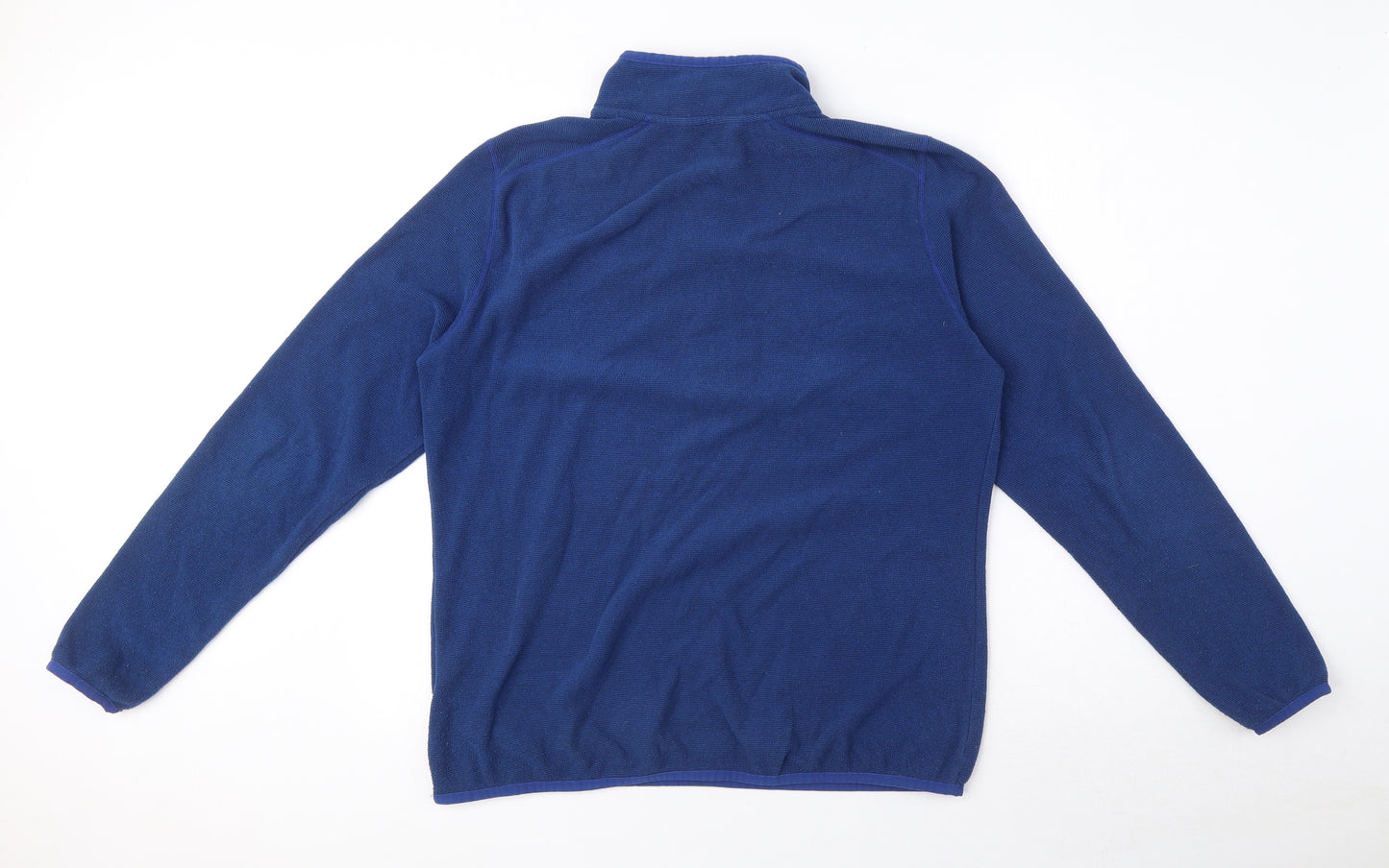 The North Face Womens Blue Polyester Pullover Sweatshirt Size XL Zip