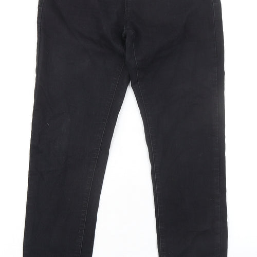 Denim & Co. Womens Black Cotton Skinny Jeans Size 8 L30 in Regular Zip