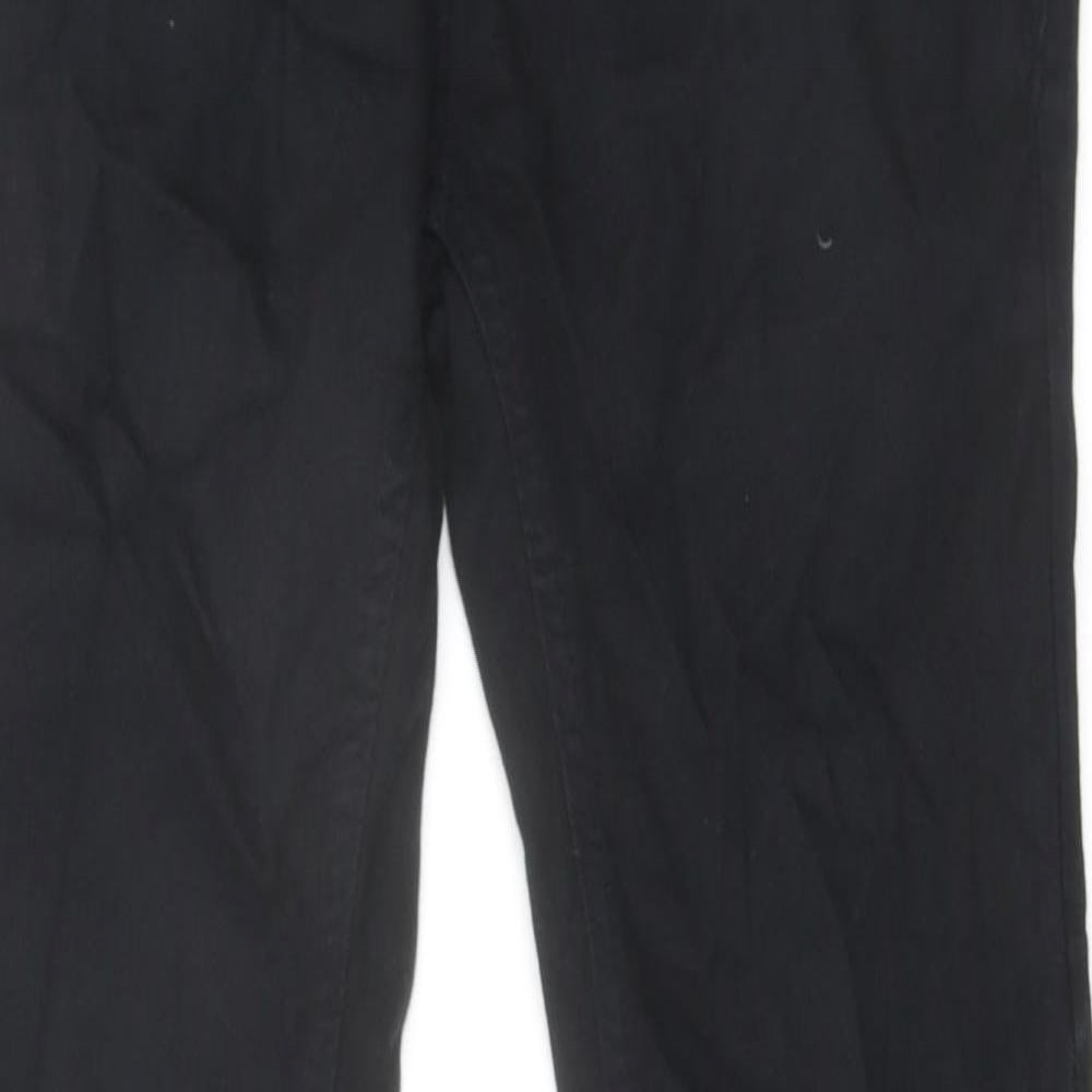 River Island Womens Black Cotton Skinny Jeans Size 28 in L33 in Slim Zip