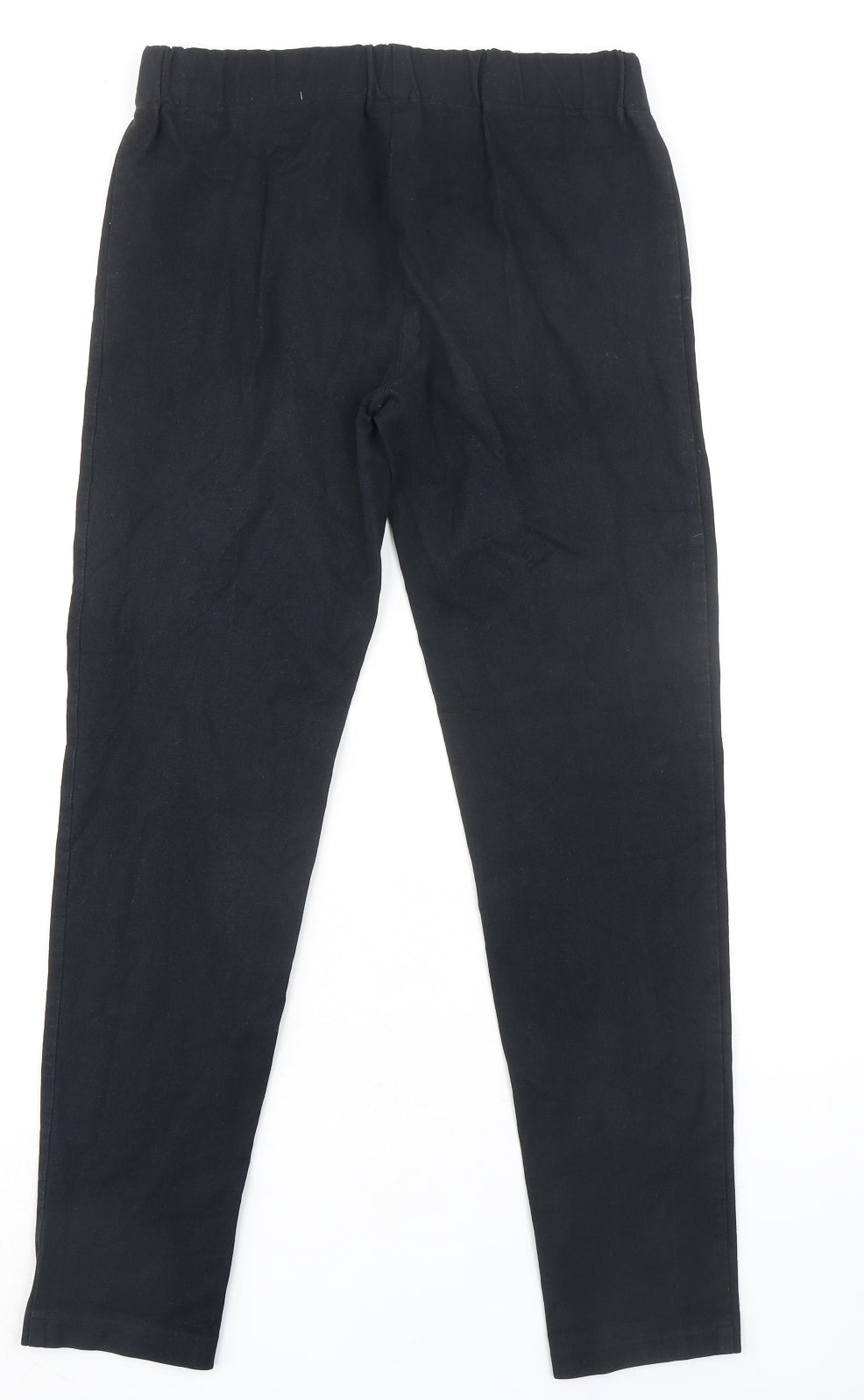 Jigsaw Womens Black Trivinyl Trousers Size 12 L30 in Regular