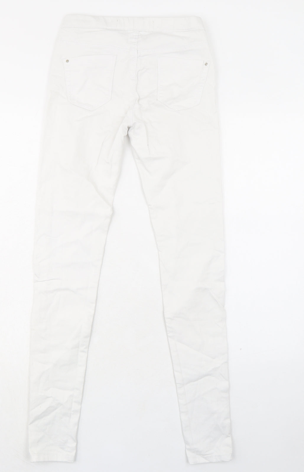Denim & Co. Womens White Cotton Jegging Jeans Size 6 L31 in Regular