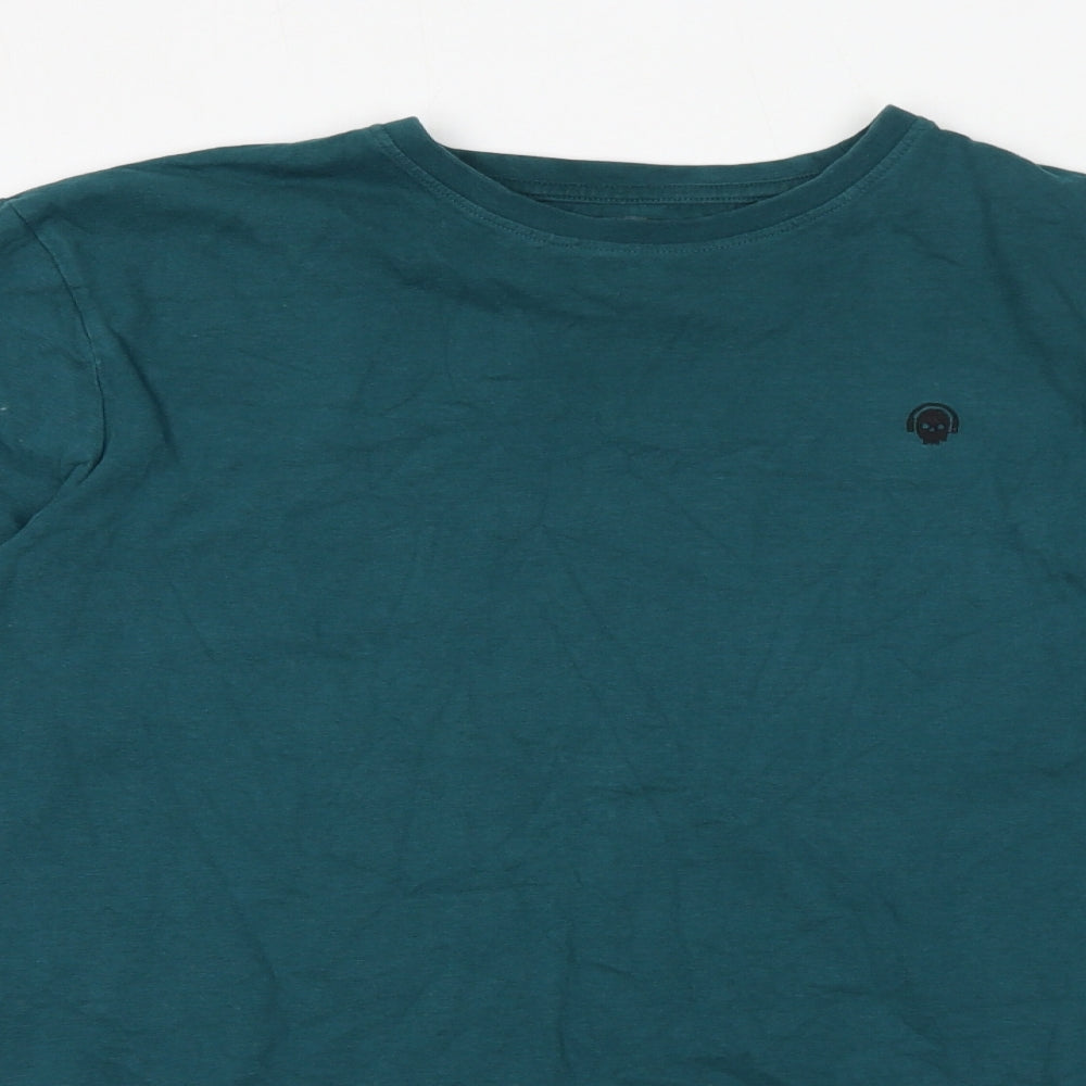 NEXT Boys Blue 100% Cotton Basic T-Shirt Size 16 Years Round Neck Pullover