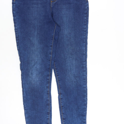 Dorothy Perkins Womens Blue Cotton Jegging Jeans Size 8 L32 in Regular