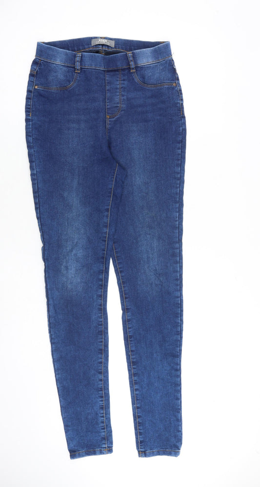 Dorothy Perkins Womens Blue Cotton Jegging Jeans Size 8 L32 in Regular