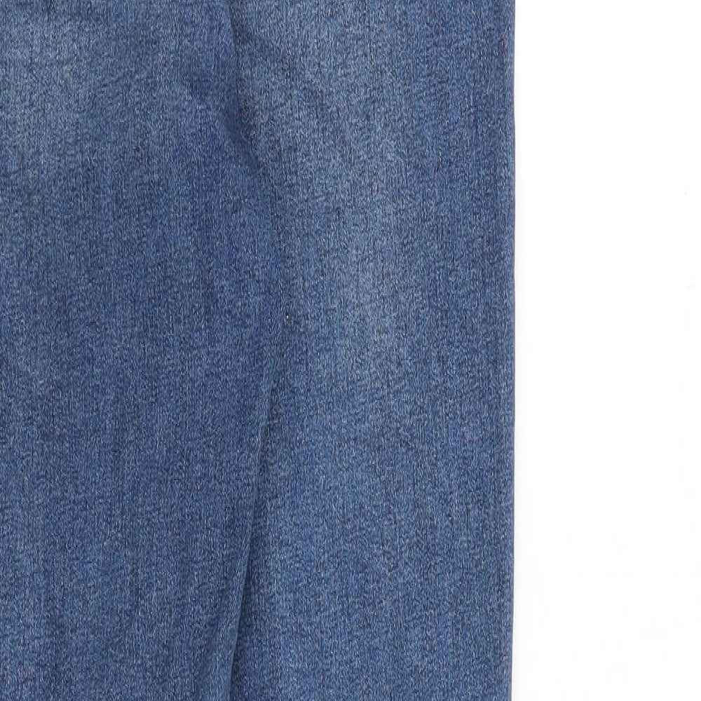Topshop Womens Blue Cotton Skinny Jeans Size 30 in L36 in Slim Zip