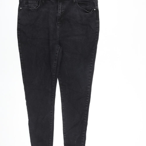 Very Womens Black Cotton Skinny Jeans Size 27 in L26 in Slim Zip