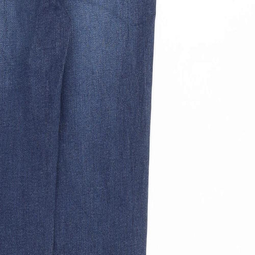 NEXT Womens Blue Cotton Skinny Jeans Size 8 L31 in Regular Zip