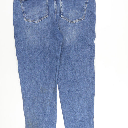 Lipsy Womens Blue Cotton Tapered Jeans Size 16 L28 in Regular
