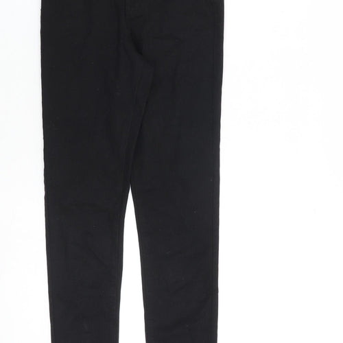 Denim & Co. Womens Black Cotton Skinny Jeans Size 10 L31 in Regular Zip
