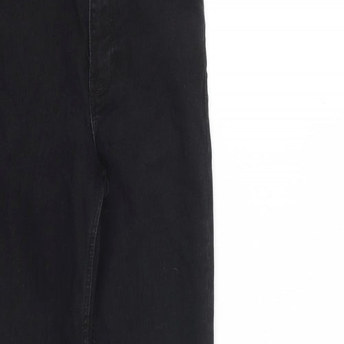 Zara Womens Black Cotton Skinny Jeans Size 6 L27 in Regular Zip