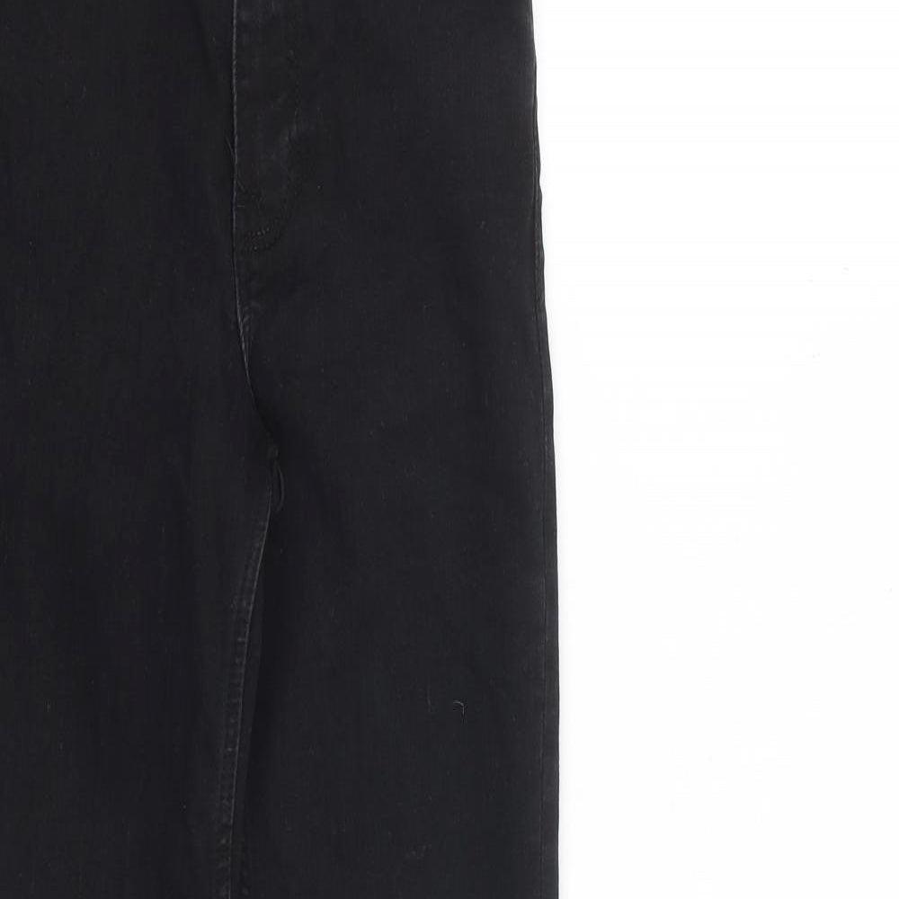 Zara Womens Black Cotton Skinny Jeans Size 6 L27 in Regular Zip