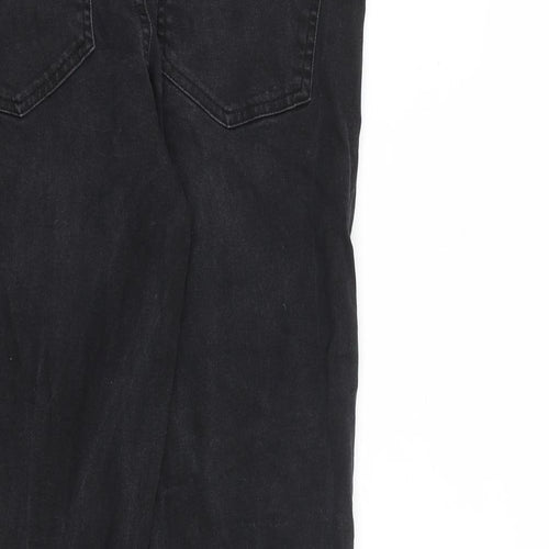 ICHI Womens Black Cotton Straight Jeans Size 30 in L27 in Regular Zip