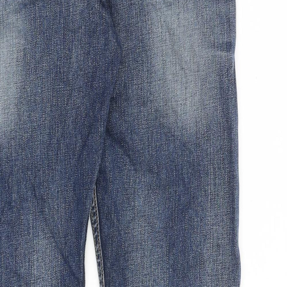 Levi's Mens Blue Cotton Straight Jeans Size 34 in L32 in Regular Zip