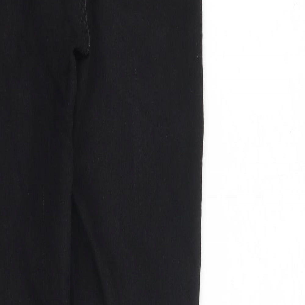 Zara Womens Black Cotton Skinny Jeans Size 8 L27 in Regular Zip