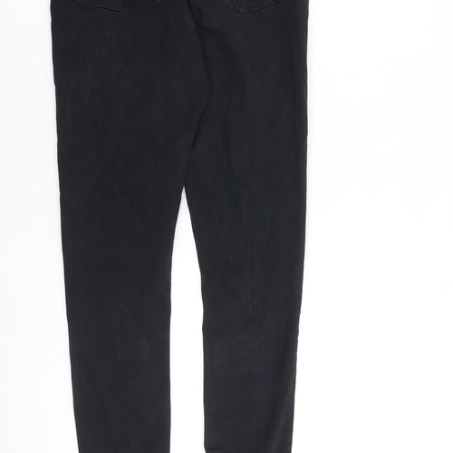 Topshop Womens Black Cotton Jegging Jeans Size 30 in L36 in Regular Zip