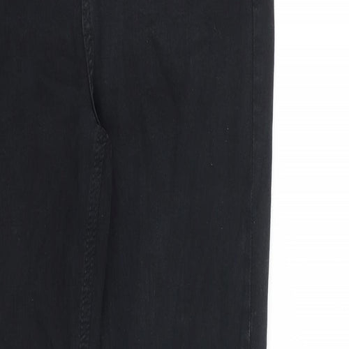 Topshop Womens Black Cotton Jegging Jeans Size 30 in L36 in Regular Zip