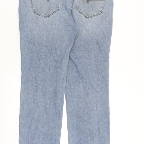 NEXT Mens Blue Cotton Straight Jeans Size 34 in L28 in Regular Zip