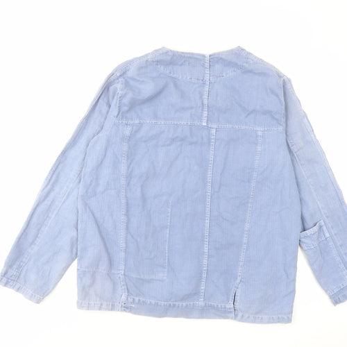 Zara Womens Blue Jacket Size M Button