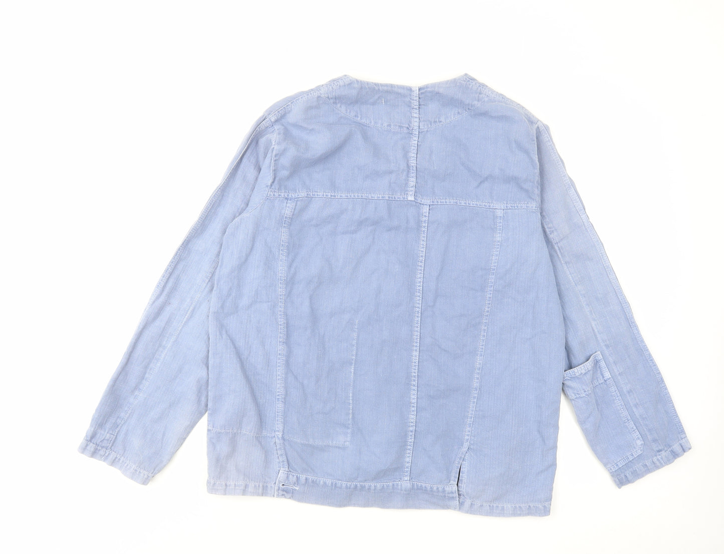 Zara Womens Blue Jacket Size M Button