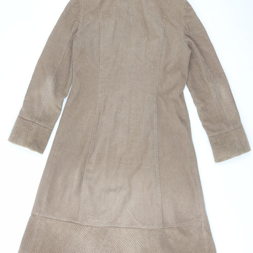 Per Una Womens Brown Overcoat Coat Size 10 Button