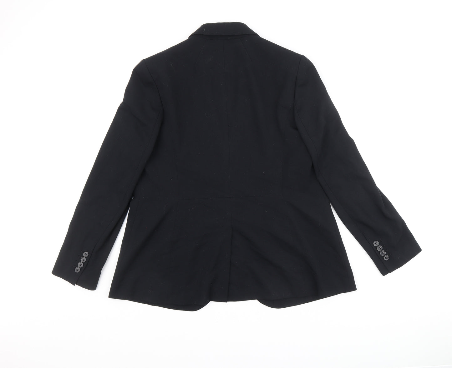 Marks and Spencer Womens Black Polyester Jacket Blazer Size 14