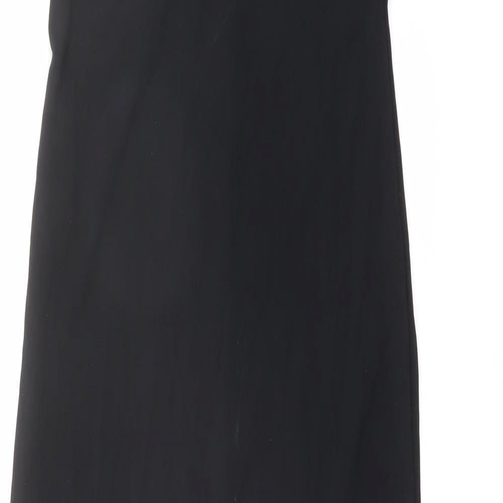 Fenn Wright Manson Womens Black Viscose Maxi Size S Boat Neck Pullover