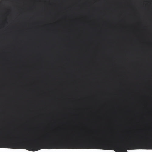 Select Womens Black Polyester Basic T-Shirt Size 14 Round Neck
