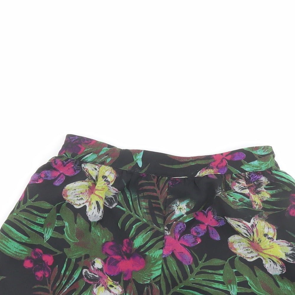 Marks and Spencer Girls Multicoloured Floral Polyester Sailor Shorts Size 6-7 Years Regular