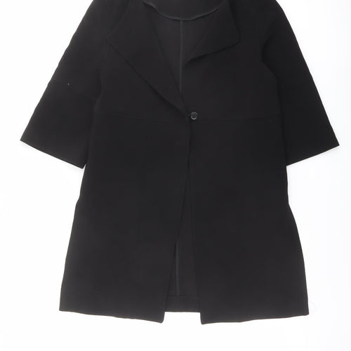 H&M Womens Black Jacket Blazer Size 6 Button