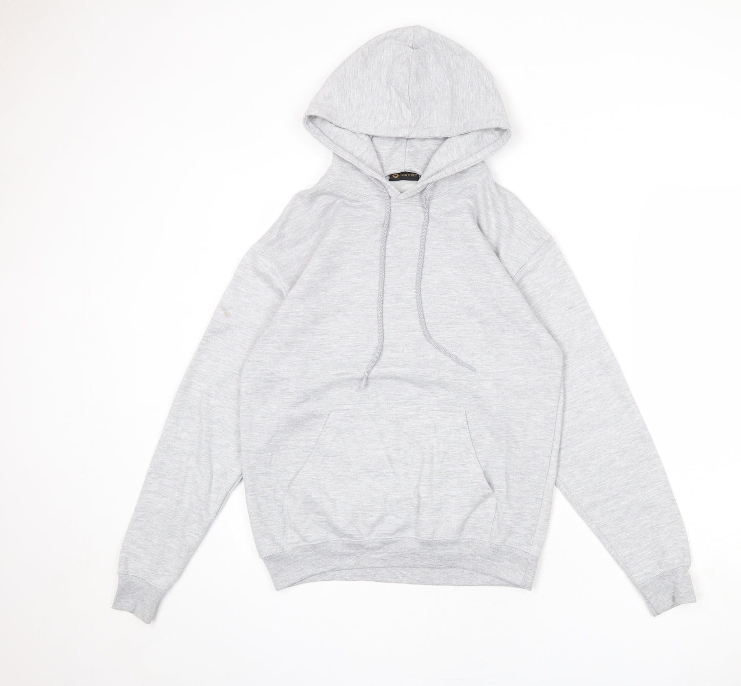 I SAW IT FIRST Womens Grey Cotton Pullover Hoodie Size S Pullover