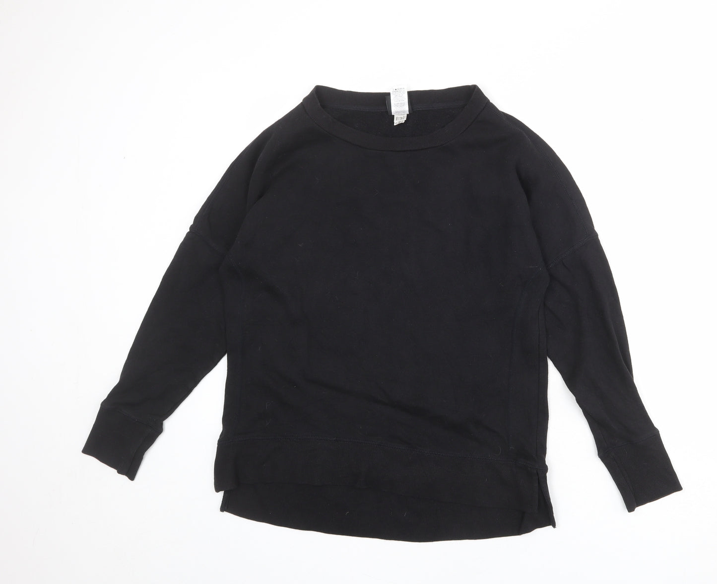 Reebok Womens Black Cotton Pullover Sweatshirt Size M Pullover