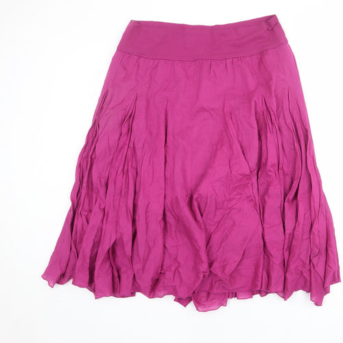 Mistral Womens Purple Cotton Swing Skirt Size 18