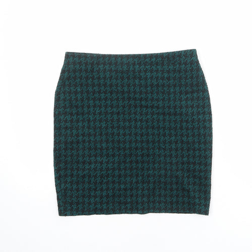 Dorothy Perkins Womens Green Geometric Acrylic Bandage Skirt Size 8