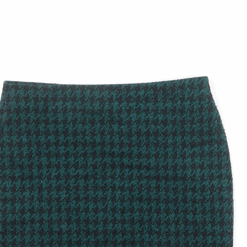 Dorothy Perkins Womens Green Geometric Acrylic Bandage Skirt Size 8