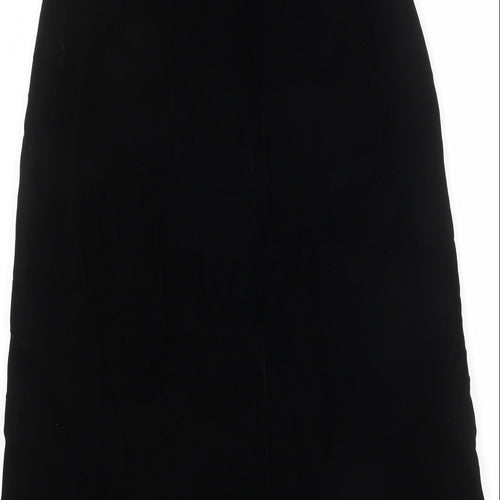 Windsmoor Womens Black Polyester A-Line Skirt Size 12 Zip