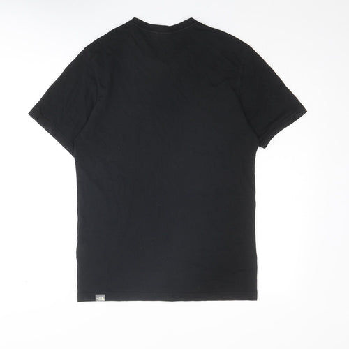 The North Face Mens Black Cotton T-Shirt Size S Crew Neck - Prague