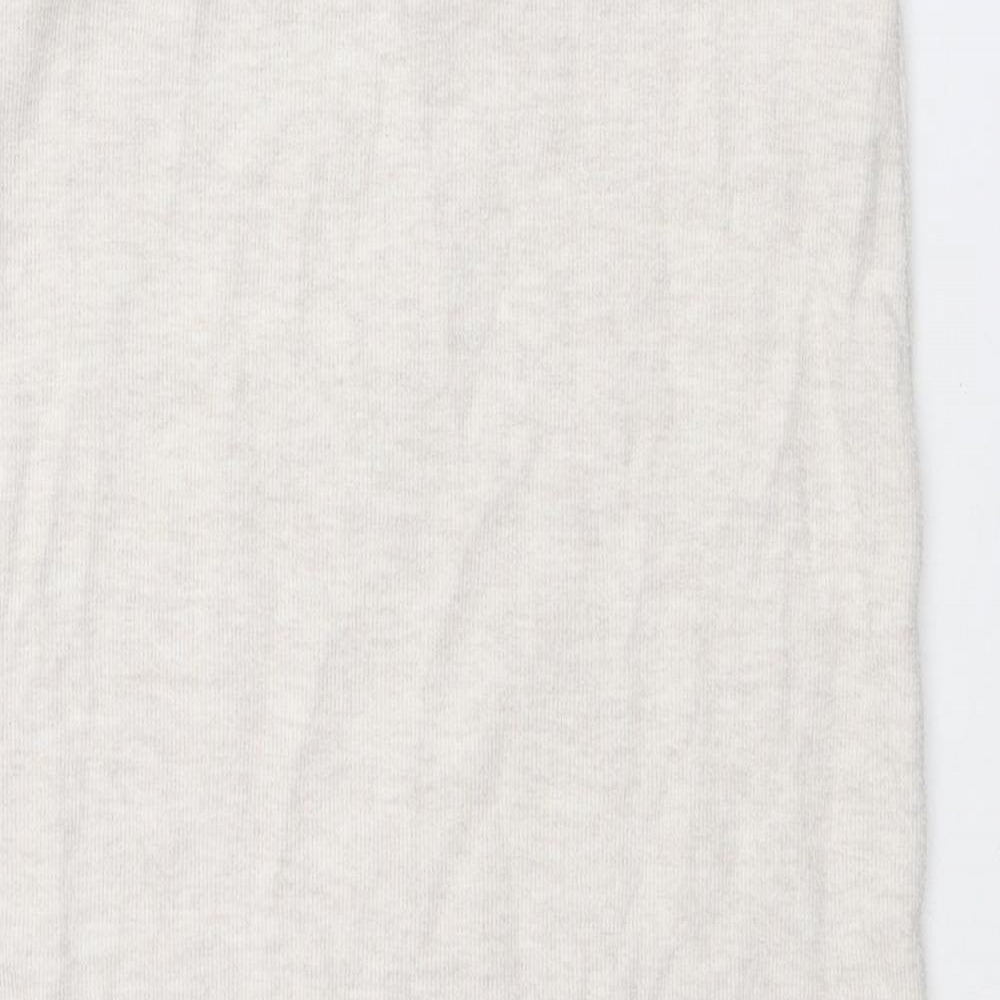 Zara Womens Ivory Polyester Straight & Pencil Skirt Size S