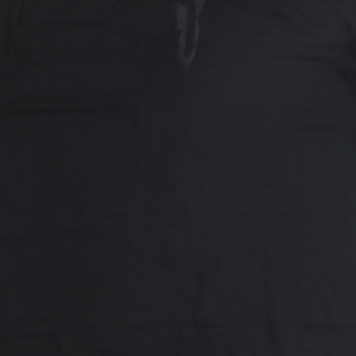 Agenda Womens Black Polyester Basic Blouse Size 22 V-Neck
