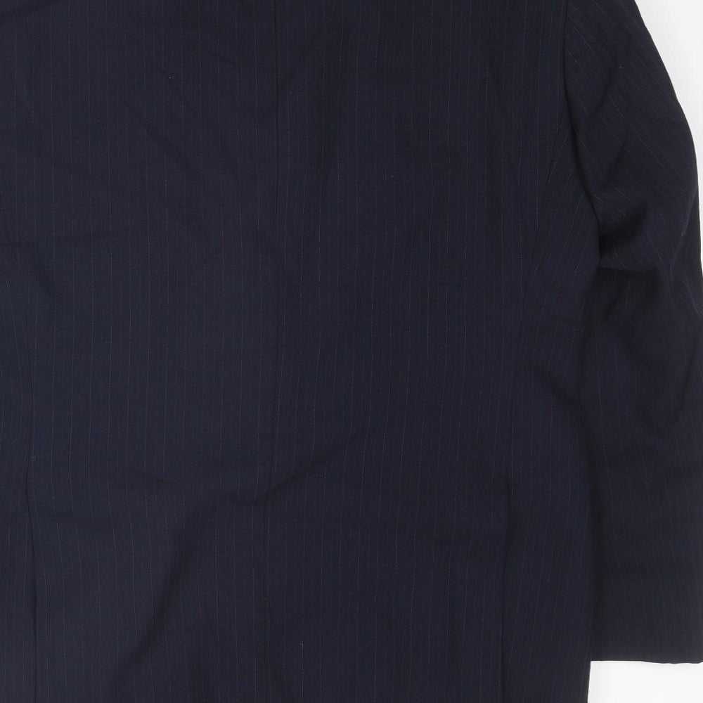 St Michael Mens Blue Wool Jacket Suit Jacket Size 40 Regular