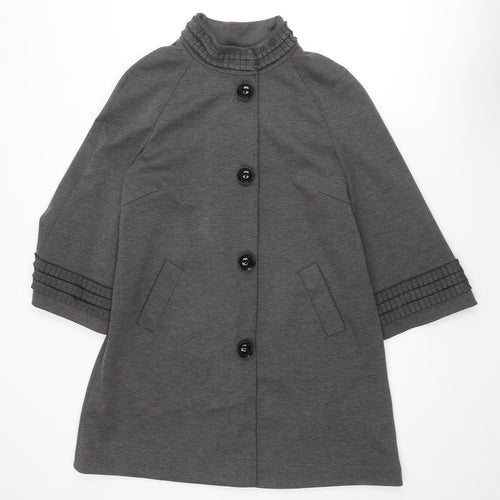 Per Una Womens Grey Jacket Size 14 Snap