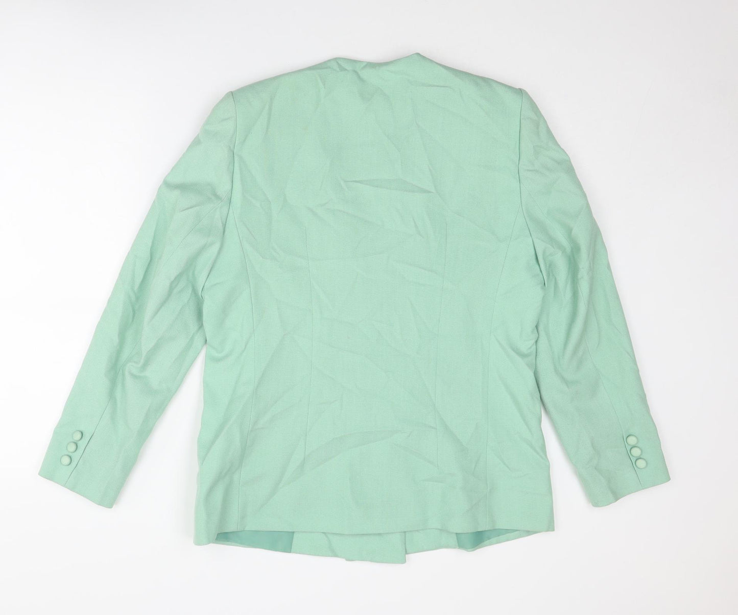 Alexon Womens Green Jacket Blazer Size 16 Button