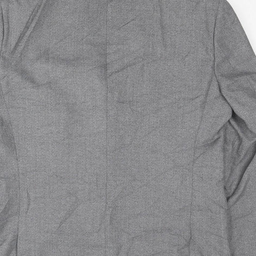 NEXT Mens Grey Polyester Jacket Suit Jacket Size 42 Regular