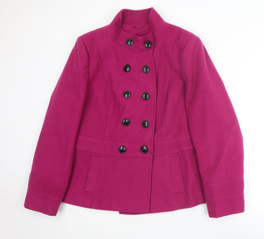 EWM Womens Purple Jacket Size 22 Button