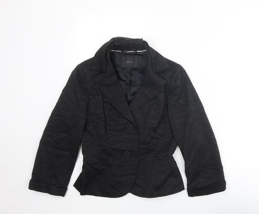 Coast Womens Black Jacket Size 8 Button