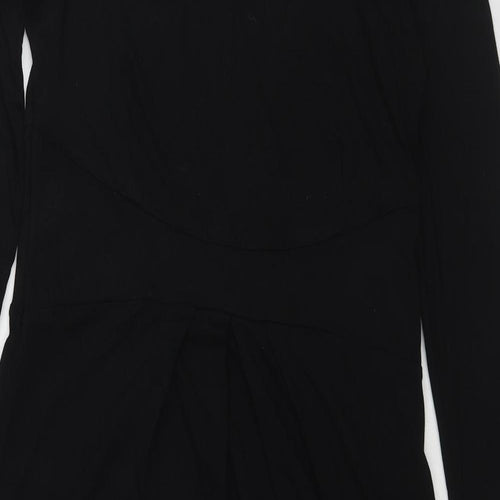Isabella Oliver Womens Black Viscose A-Line Size 10 Boat Neck Pullover