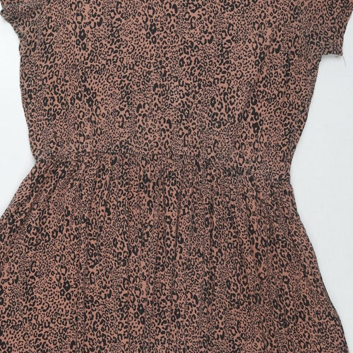 Capsule Womens Multicoloured Geometric Viscose A-Line Size 18 Round Neck Pullover